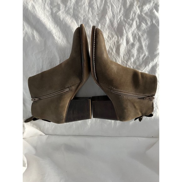 Blondo Nivada Brown Waterproof Leather Booties Women's Dual Side Zip $185 Sz 7.5 - Picture 3 of 5